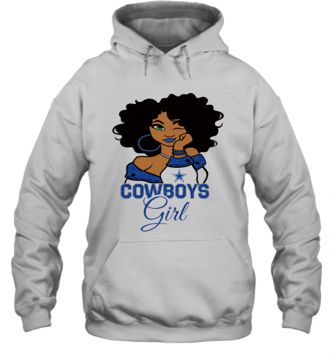 Dallas Cowboys Football Black Girl T-Shirt Unisex Hoodie