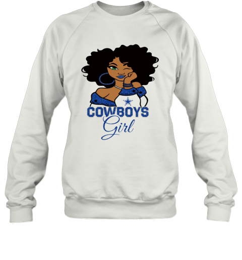 Dallas Cowboys Football Black Girl T-Shirt Unisex Sweatshirt