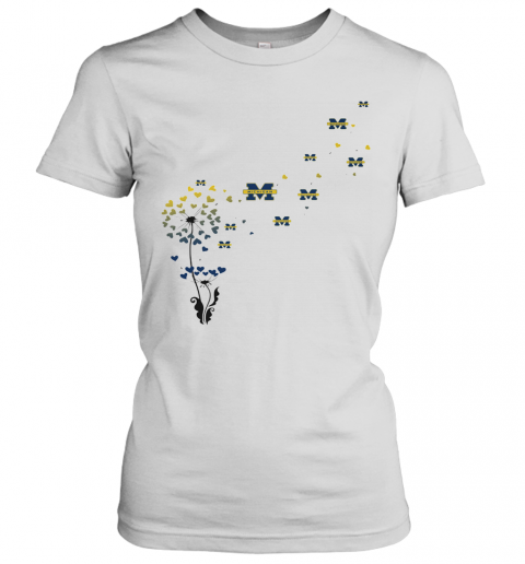 Dandelion Flower Michigan Wolverines Logo T-Shirt Classic Women's T-shirt