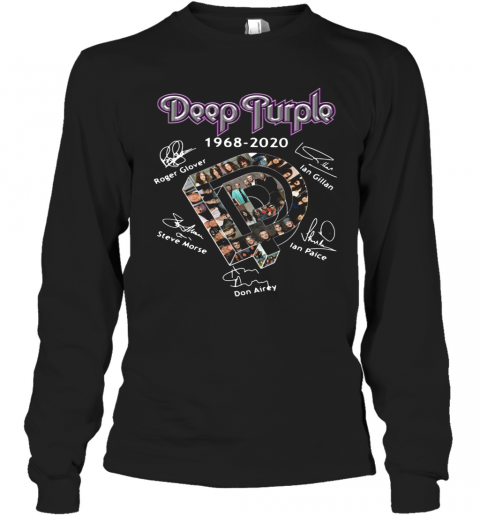 Deep Purple 1968 2020 Signatures T-Shirt Long Sleeved T-shirt 