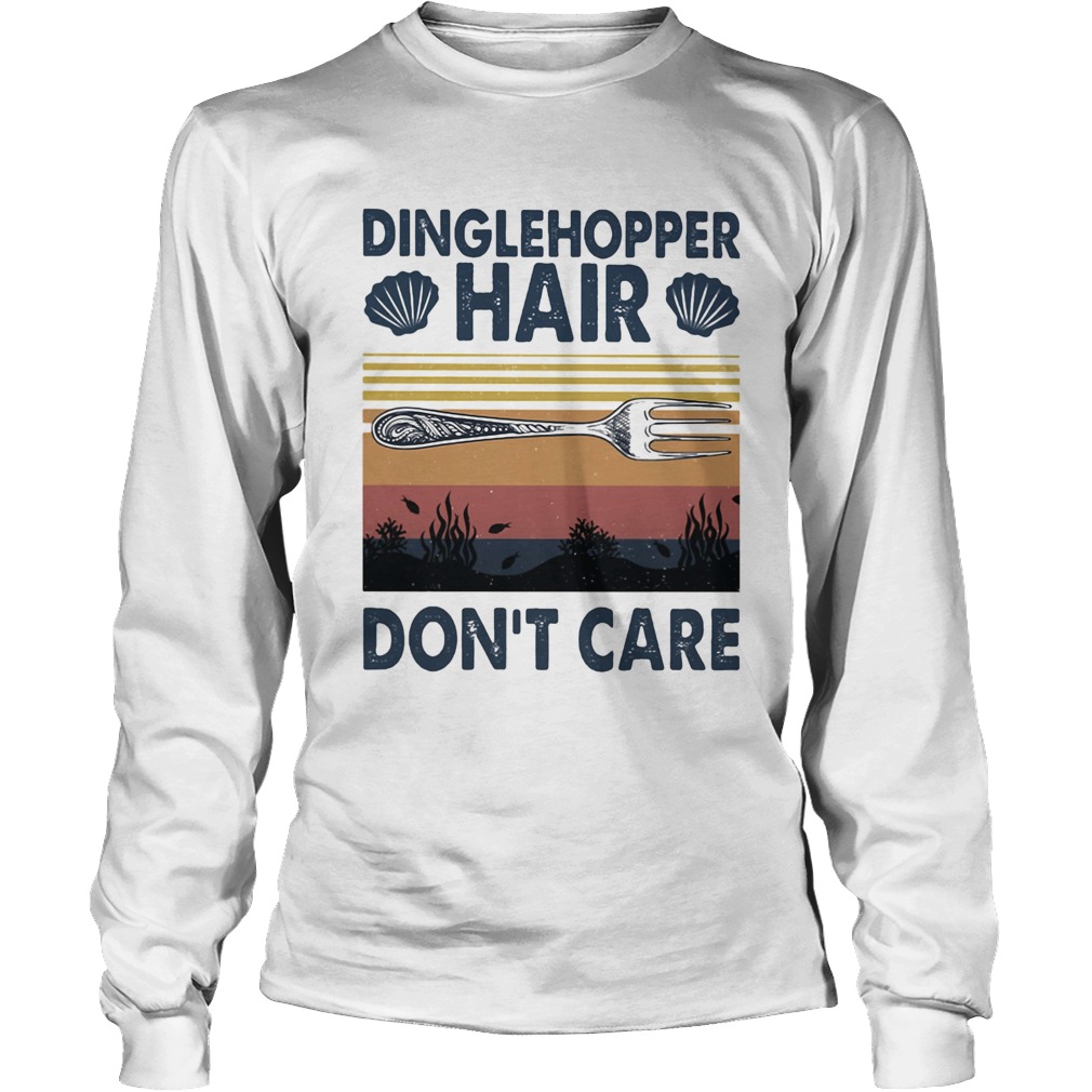 Dinglehopper hair dont care vintage Long Sleeve