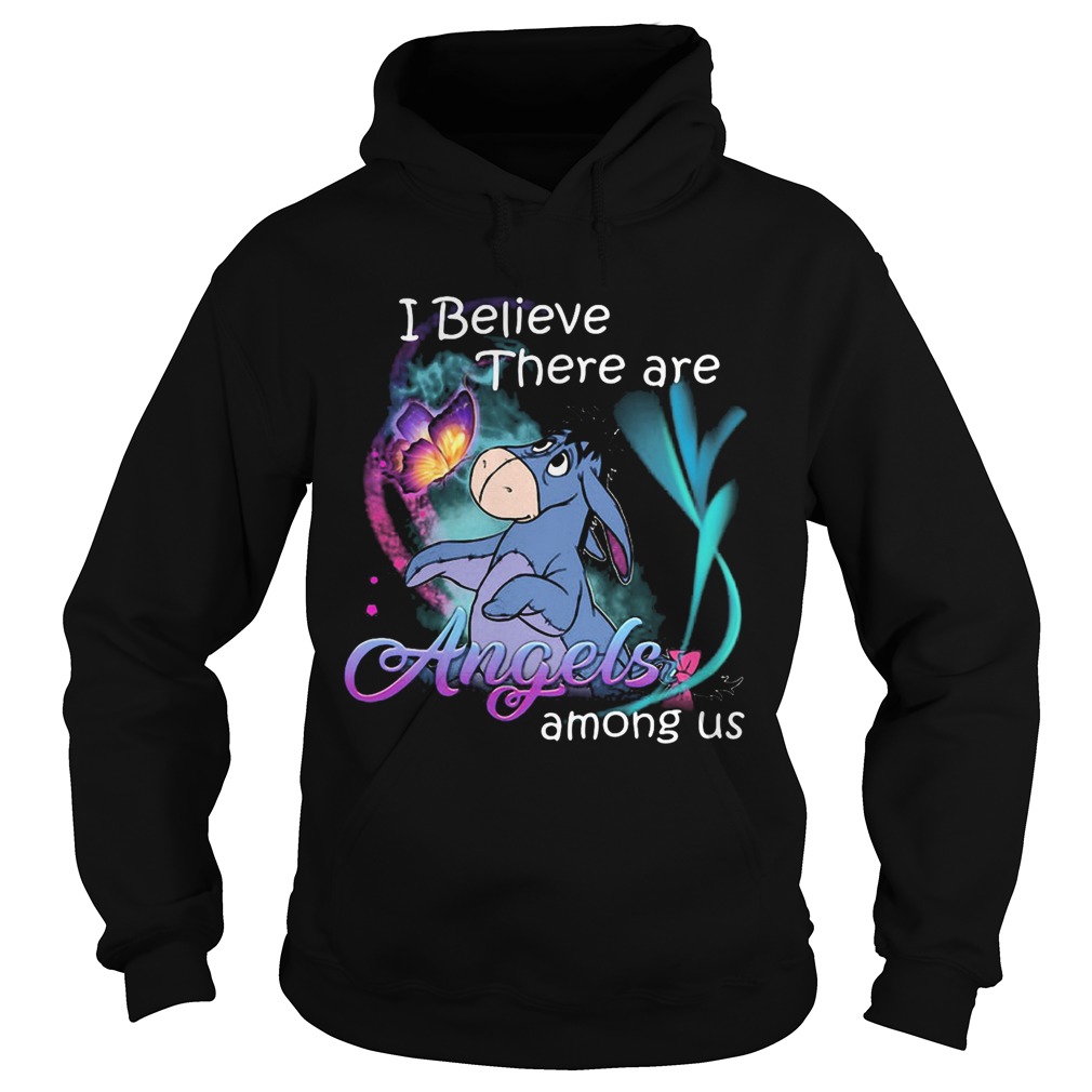 Eeyore i believe there are angels among us butterfly Hoodie