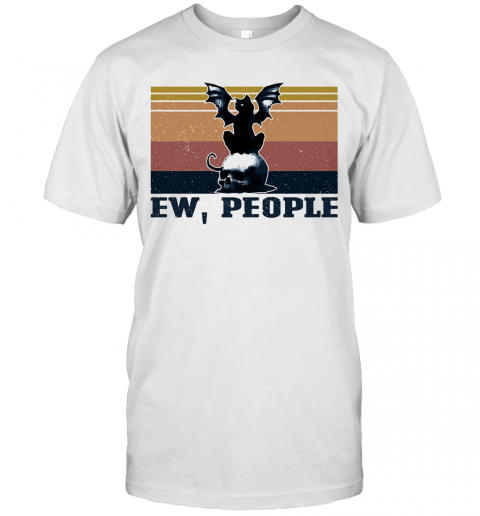 Ew People Cat Skull Vintage T-Shirt