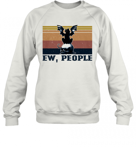 Ew People Cat Skull Vintage T-Shirt Unisex Sweatshirt