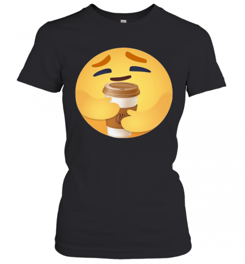 Facebook Care Emoji Hugging Coffee T-Shirt Classic Women's T-shirt