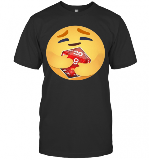 Facebook Care Emoji Hugging Dice T-Shirt