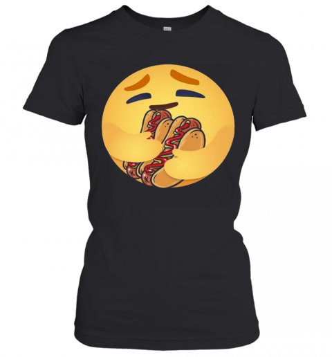 Facebook Care Emoji Hugging Hot Dog T-Shirt Classic Women's T-shirt