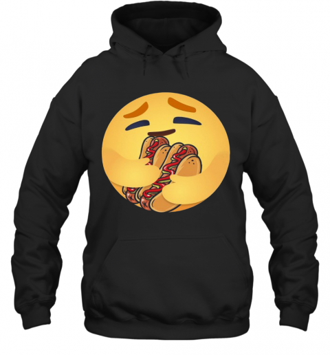 Facebook Care Emoji Hugging Hot Dog T-Shirt Unisex Hoodie