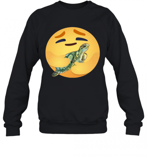Facebook Care Emoji Hugging Turtle T-Shirt Unisex Sweatshirt