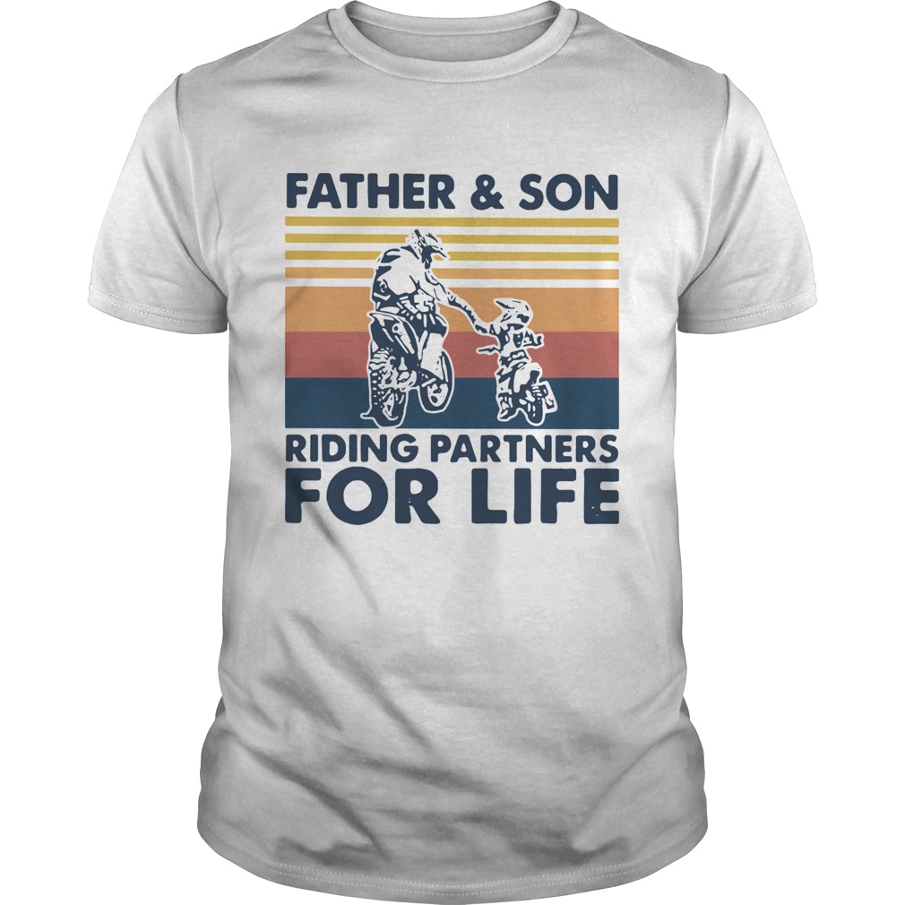Father And Son Riding Partners For Life Vintage shirt
