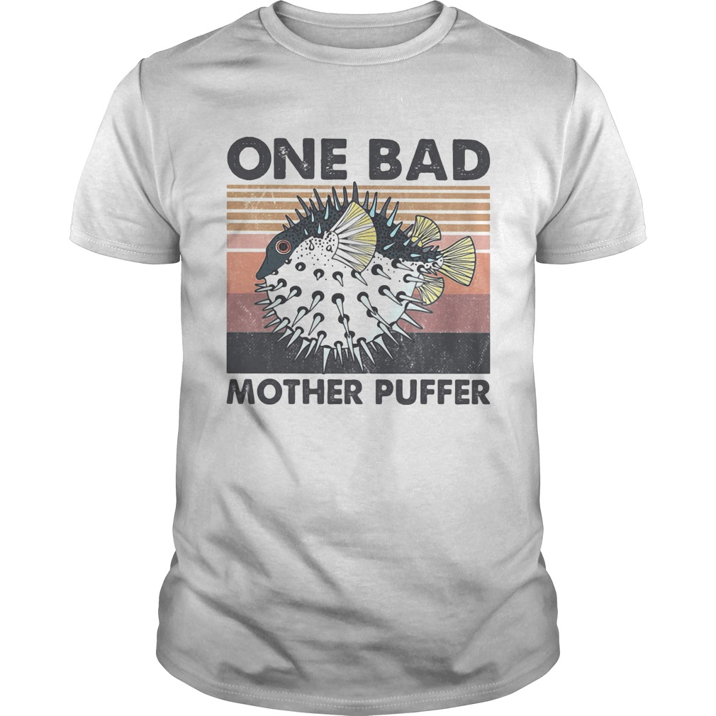 Fish one bad mother puffer vintage shirt