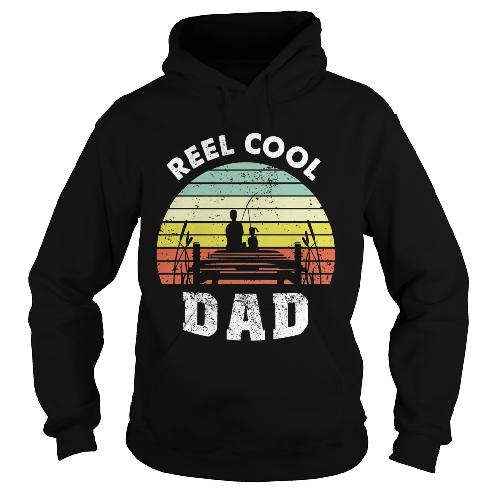 Fishing Reel Cool Dad Vintage Hoodie