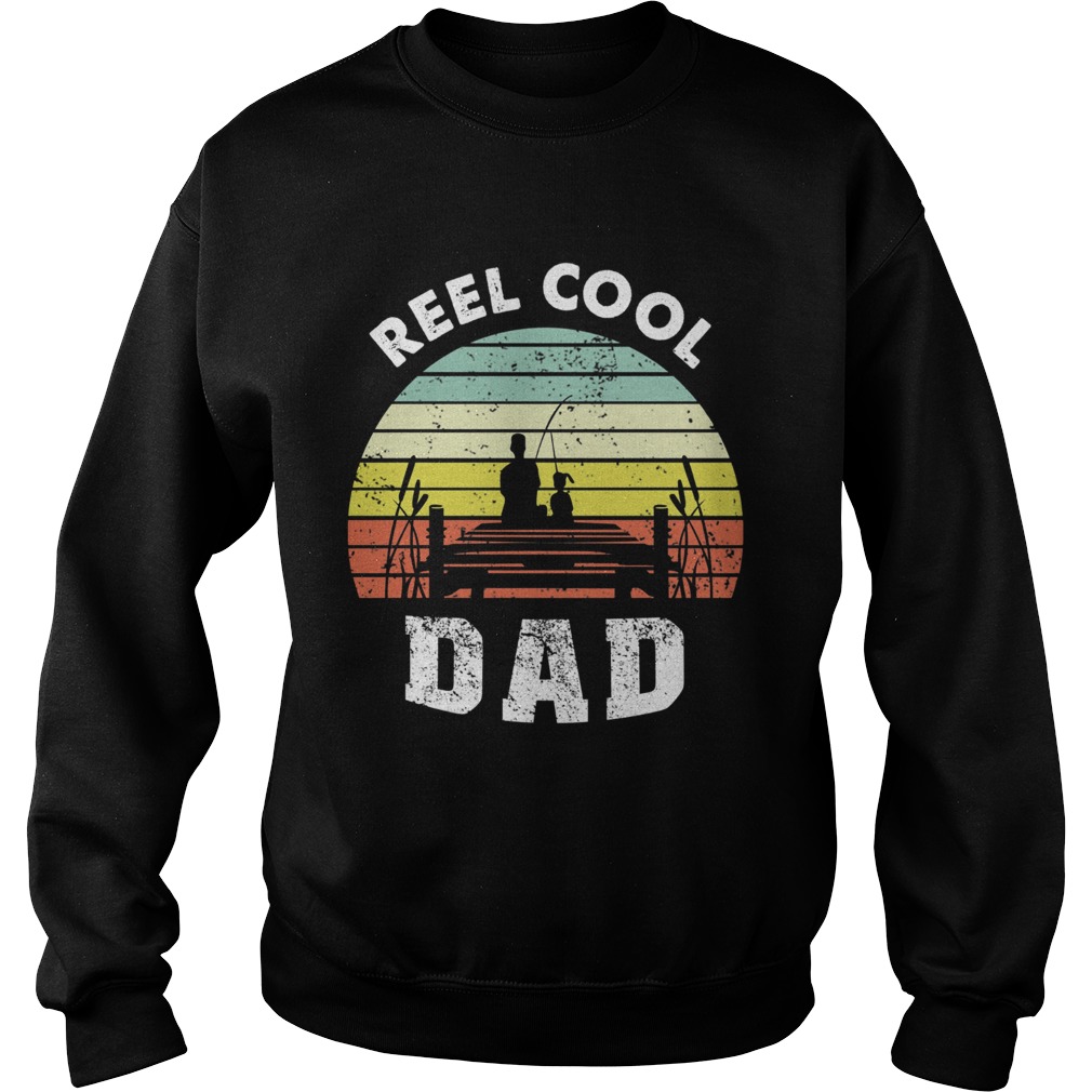 Fishing Reel Cool Dad Vintage Sweatshirt