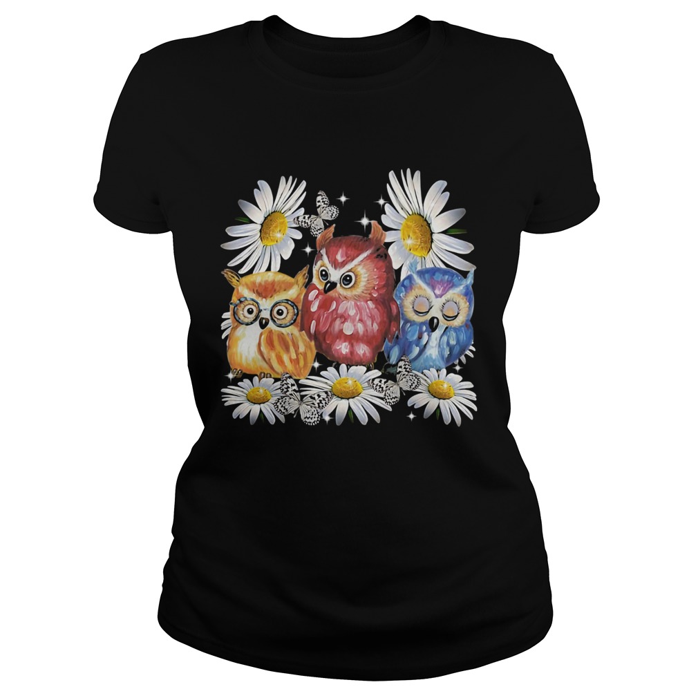 Flowers daisy butterflys owls Classic Ladies