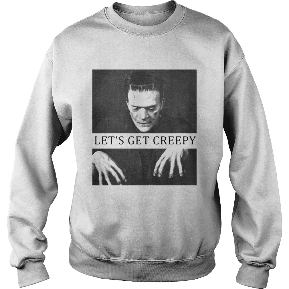 Frankenstein Mary Shelley Lets Get Creepy Sweatshirt
