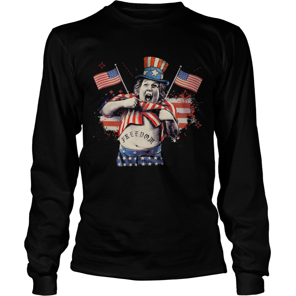 Freedom American flag veteran Independence Day Long Sleeve