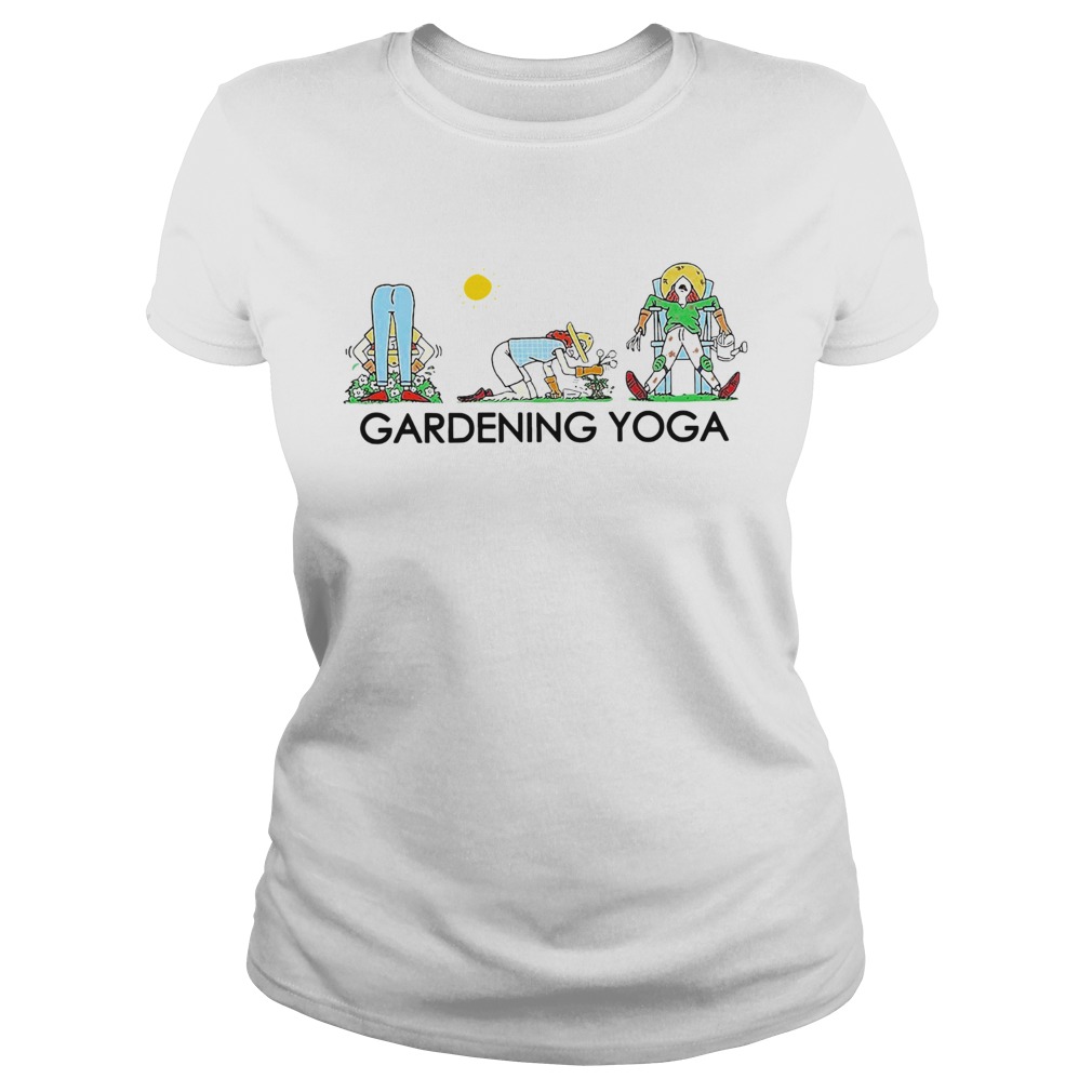 Funny Gardening Yoga Classic Ladies