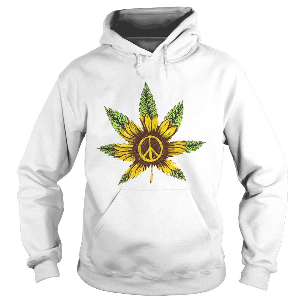 Grass Sunflower And Peace Hoodie