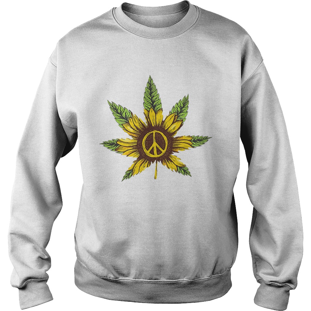 Grass Sunflower And Peace Sweatshirt