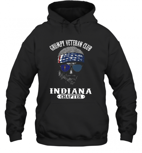 Grumpy Veteran Club Indiana Chaper T-Shirt Unisex Hoodie