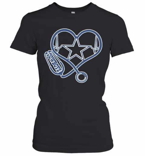 Heartbeat Nurse Love Dallas Cowboy T-Shirt - Trend Tee Shirts Store