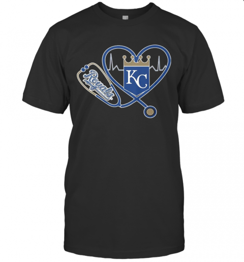 Heartbeat Nurse Love Kansas City Royals T-Shirt