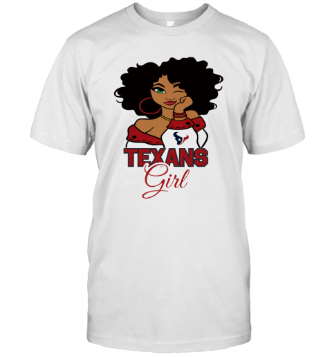 Houston Texans Football Black Girl T-Shirt