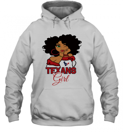 Houston Texans Football Black Girl T-Shirt Unisex Hoodie