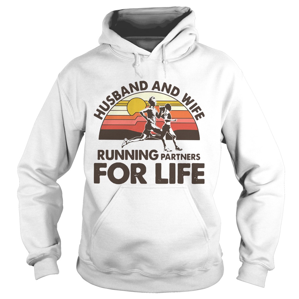 Husband and wife running partners for life Hoodie