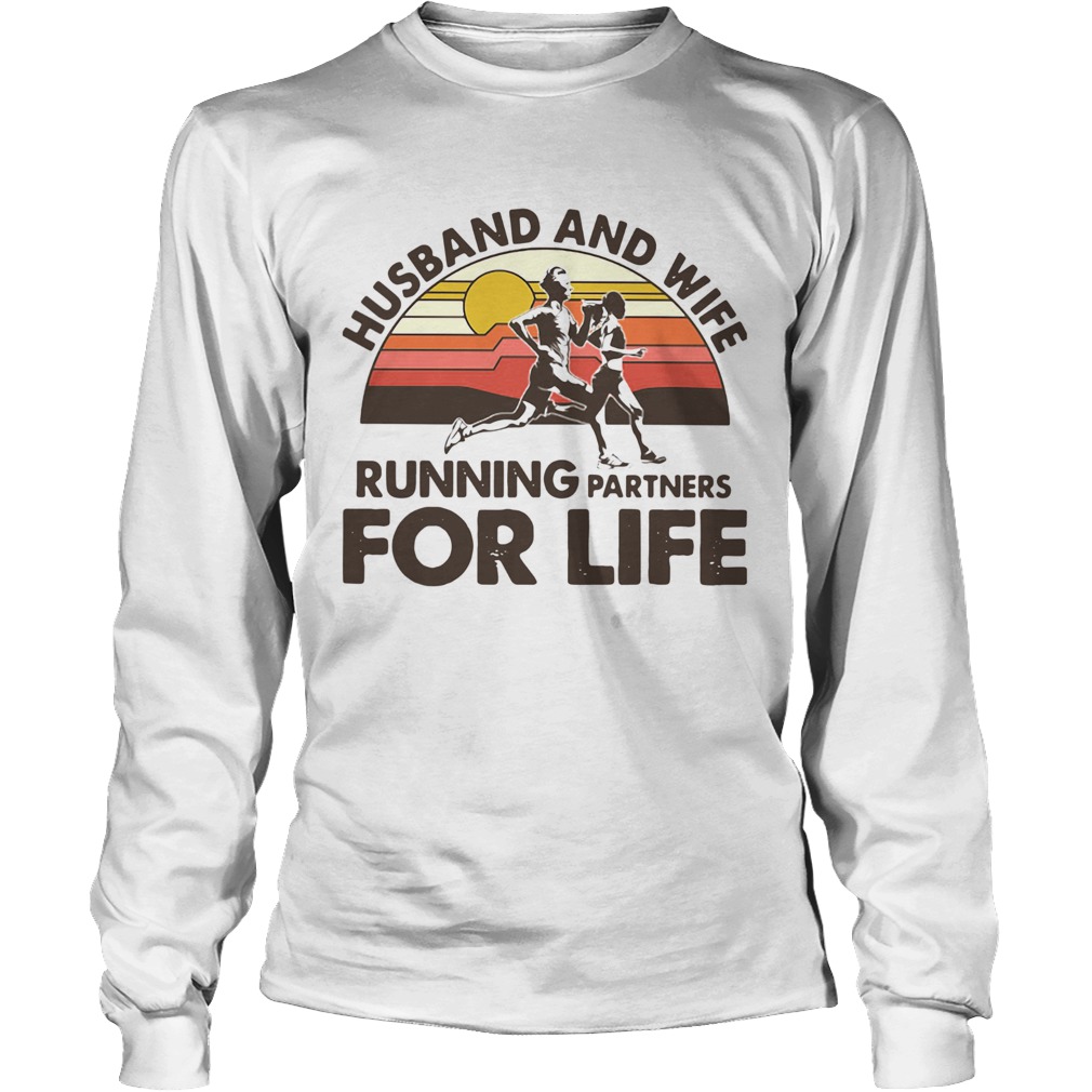 Husband and wife running partners for life Long Sleeve