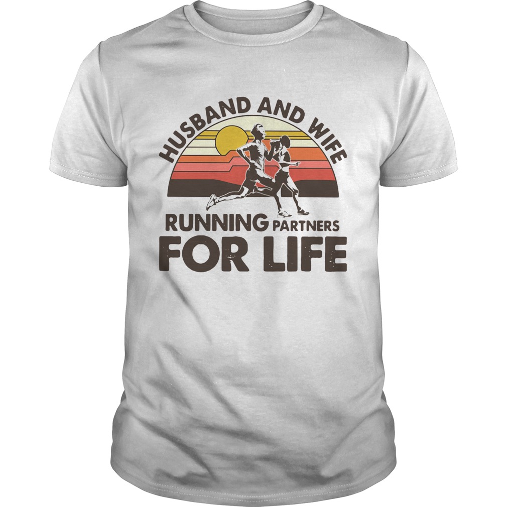 Husband and wife running partners for life shirt