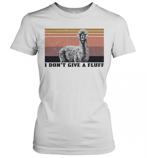 I Don'T Give A Fluff Alpaca Vintage T-Shirt Classic Women's T-shirt
