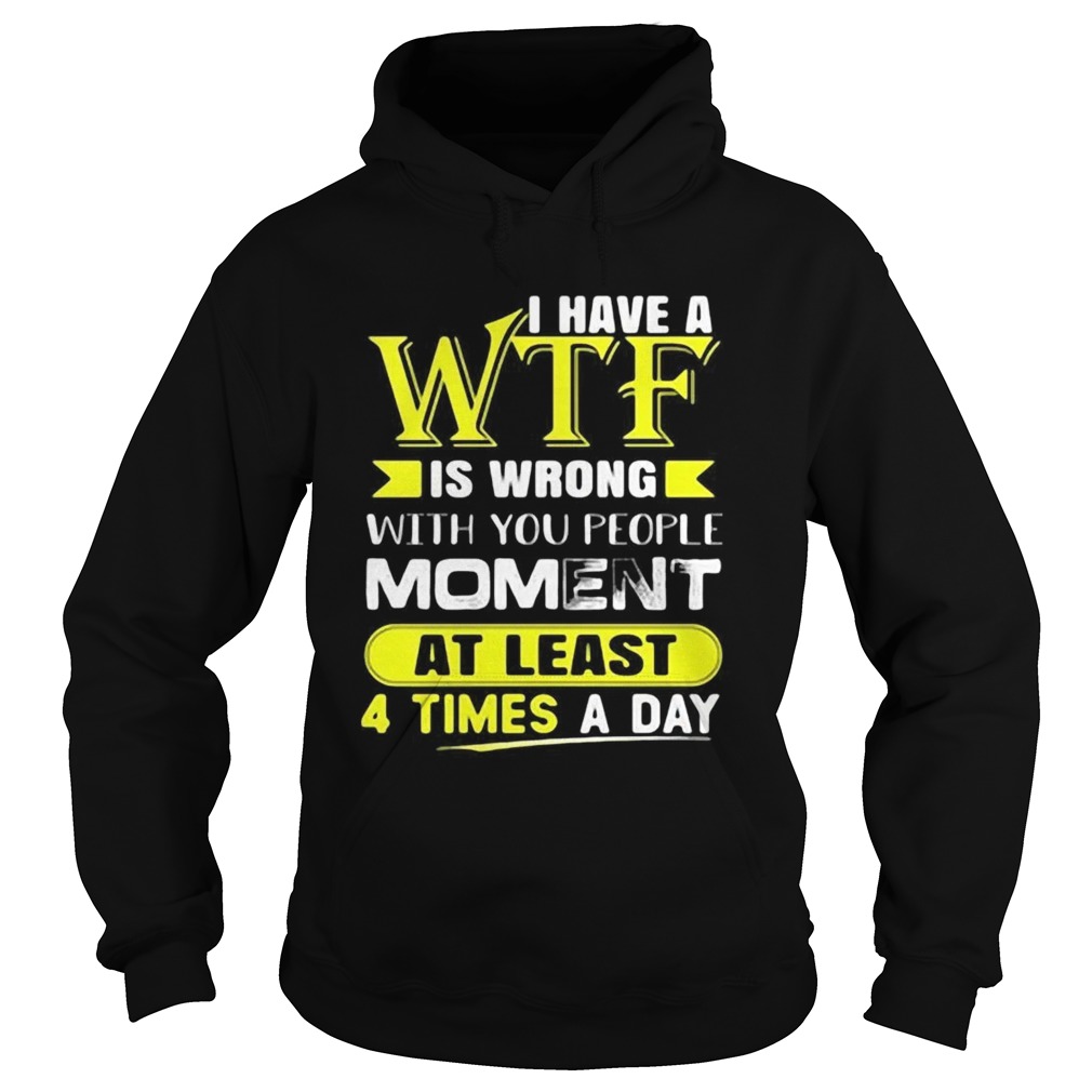 I Have A WTF Is Wrong With You People Moment At Least 4 Times A Day Hoodie