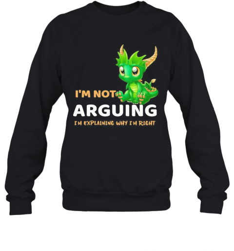 I'M Not Arguing I'M Explaining Why I'M Right Dragon T-Shirt Unisex Sweatshirt