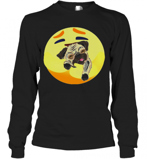 Icon Love Hug Pug Dog Cute T-Shirt Long Sleeved T-shirt 