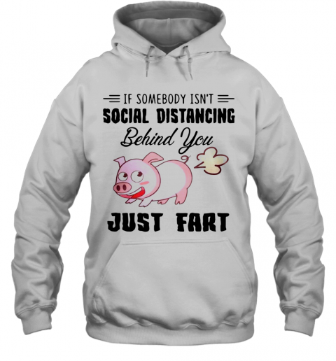 If Somebody Isn't Social Distancing Behind You Just Fart Pig Farm T-Shirt Unisex Hoodie