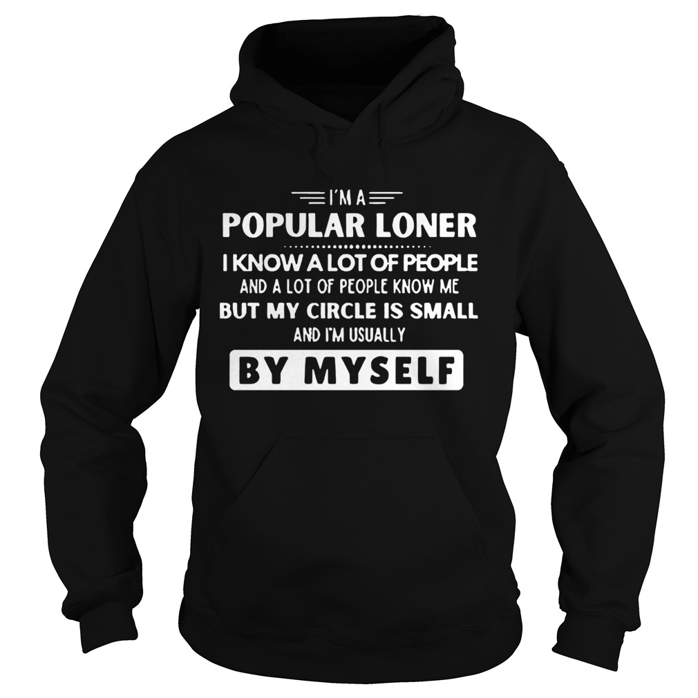 Im A Popular Loner I Know A Lot Of People But My Circle Is Small By Myself Hoodie