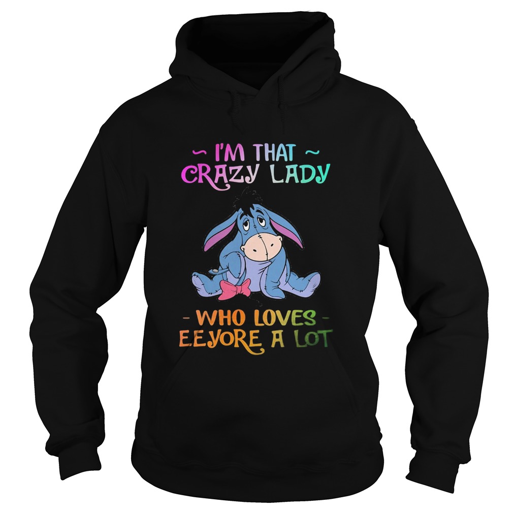 Im that crazy lady who loves eeyore a lot Hoodie