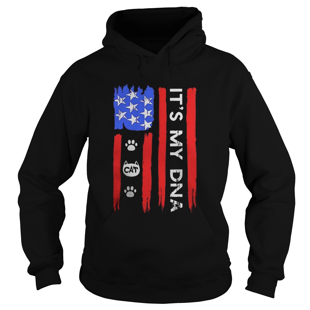 Independence Day Its My DNA Cat Paw Hoodie