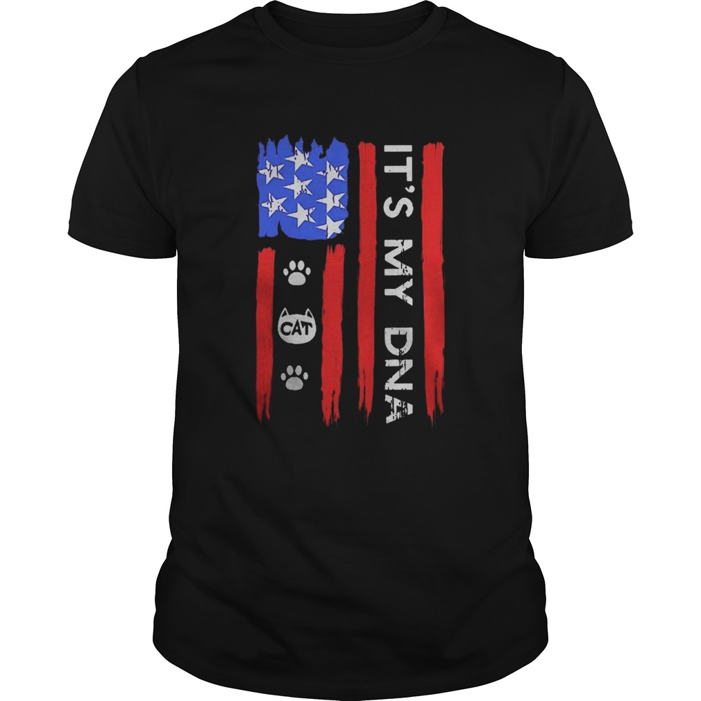 Independence Day Its My DNA Cat Paw shirt