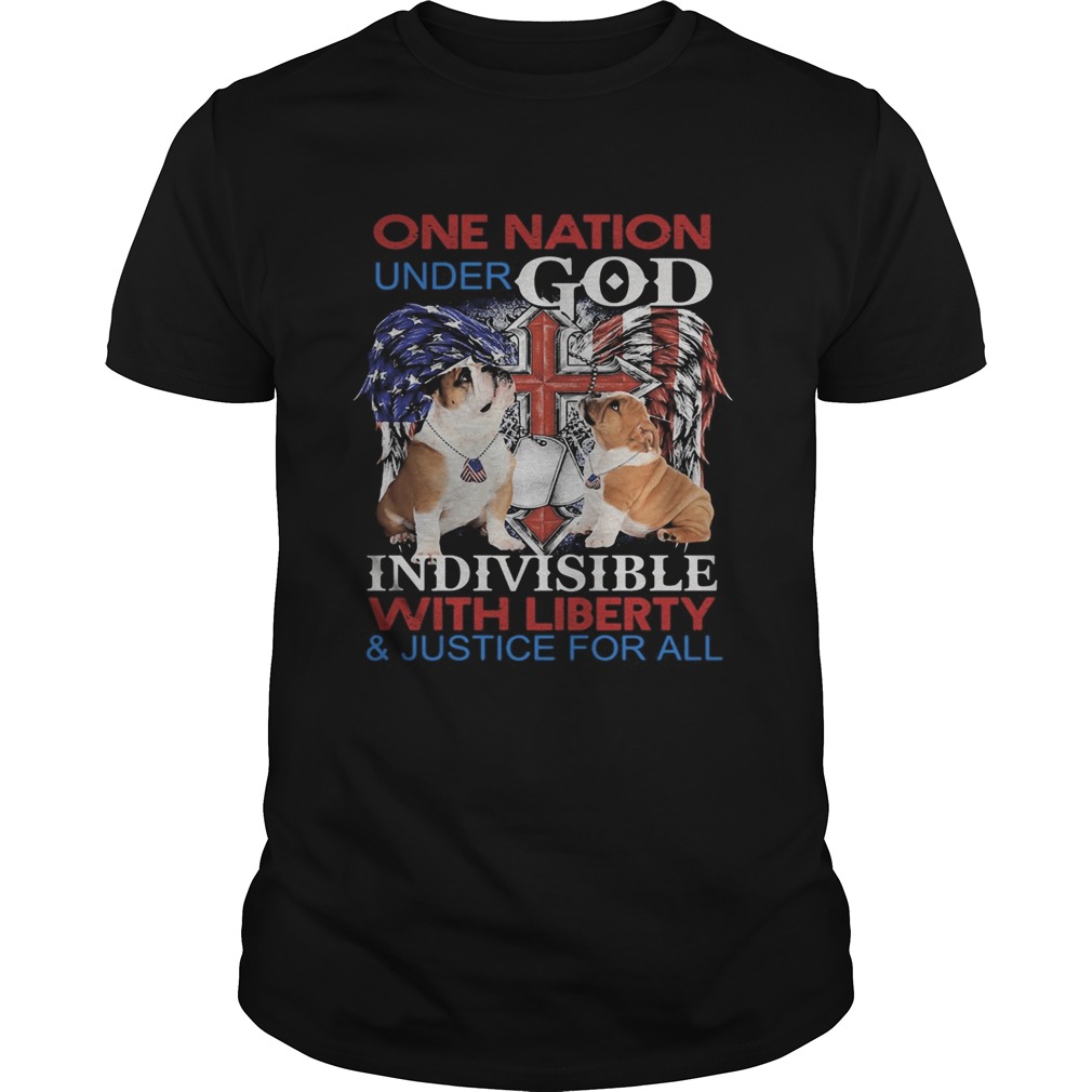 Independence Day bulldog veteran one nation under god indivisible with liberty and justice for all
