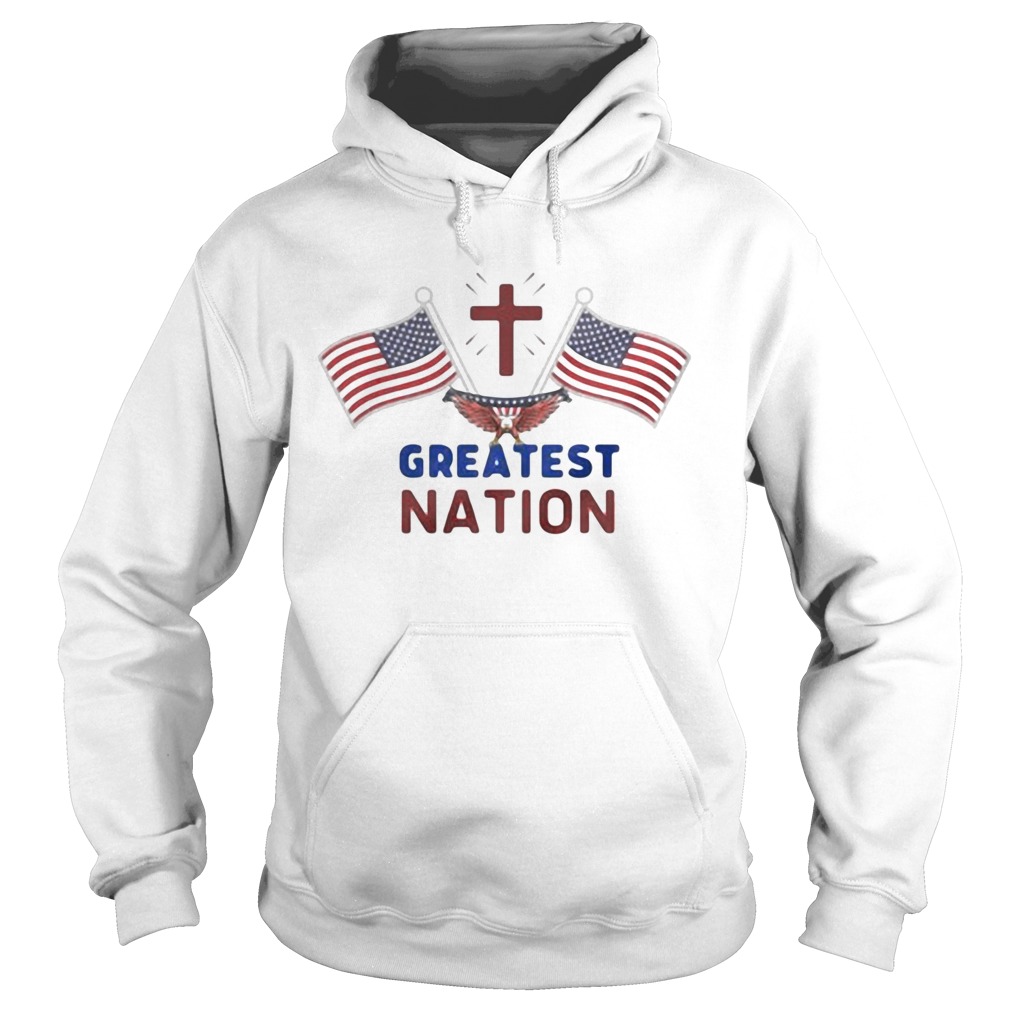 Independence Day eagle greatest nation flag america Hoodie