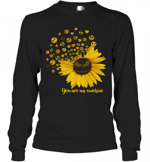 Jack Skellington Sunflower You Are My Sunshine T-Shirt Long Sleeved T-shirt 
