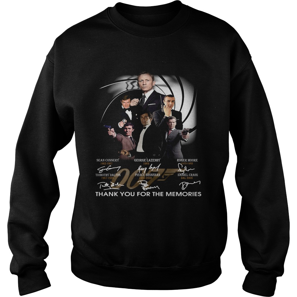 James Bond 007 Fans Thank You For The Memories Signature Sweatshirt