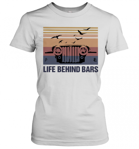 Jeep Life Behind Bars Birds Vintage T-Shirt Classic Women's T-shirt