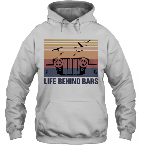 Jeep Life Behind Bars Birds Vintage T-Shirt Unisex Hoodie