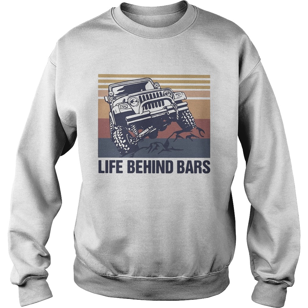 Jeep Life behind bars vintage Sweatshirt