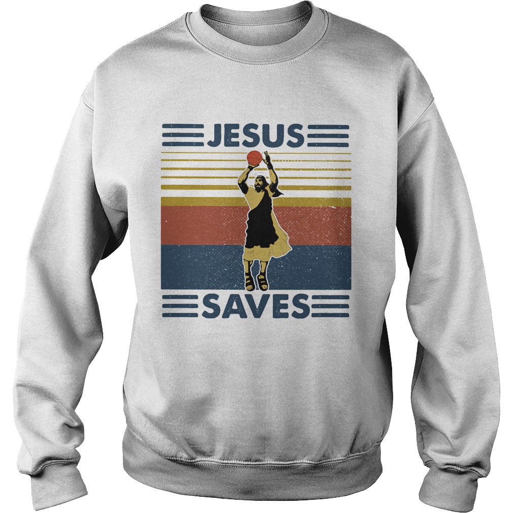 Jesus save volleyball vintage Sweatshirt
