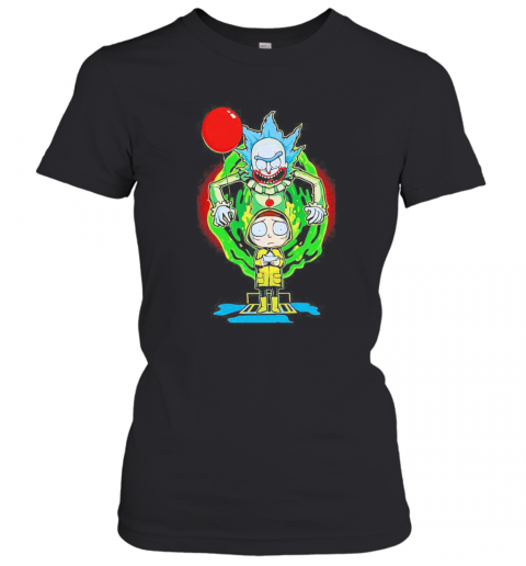 Joker Rick And Morty Georgia Pennywise Holding Balloon T-Shirt Classic Women's T-shirt