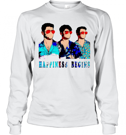 Jonas Brothers Happiness Begins Tour Concert 2019 T-Shirt Long Sleeved T-shirt 